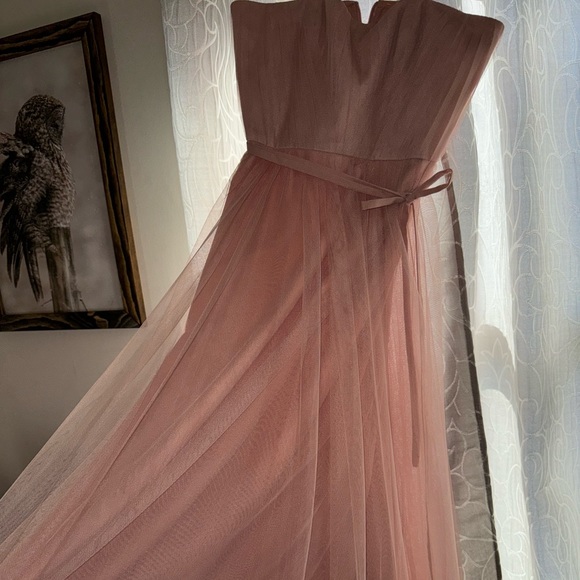 Gorgeous Marchesa blush pink bridesmaid gown - Picture 3 of 8